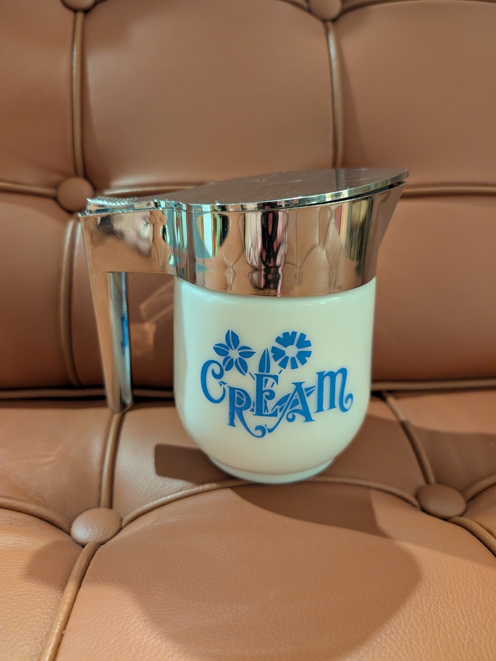 Vintage 1960s Gemco Milk Glass Creamer Pitcher
